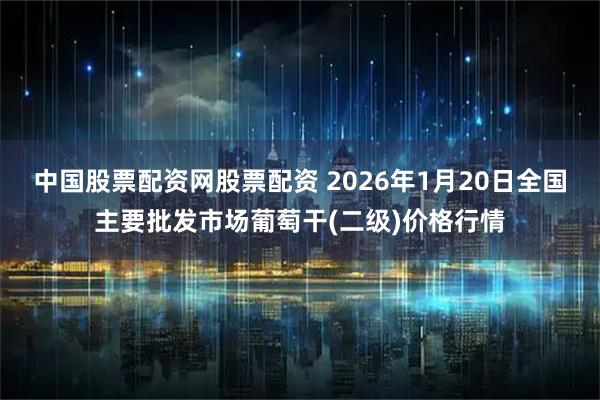 中国股票配资网股票配资 2026年1月20日全国主要批发市场葡萄干(二级)价格行情